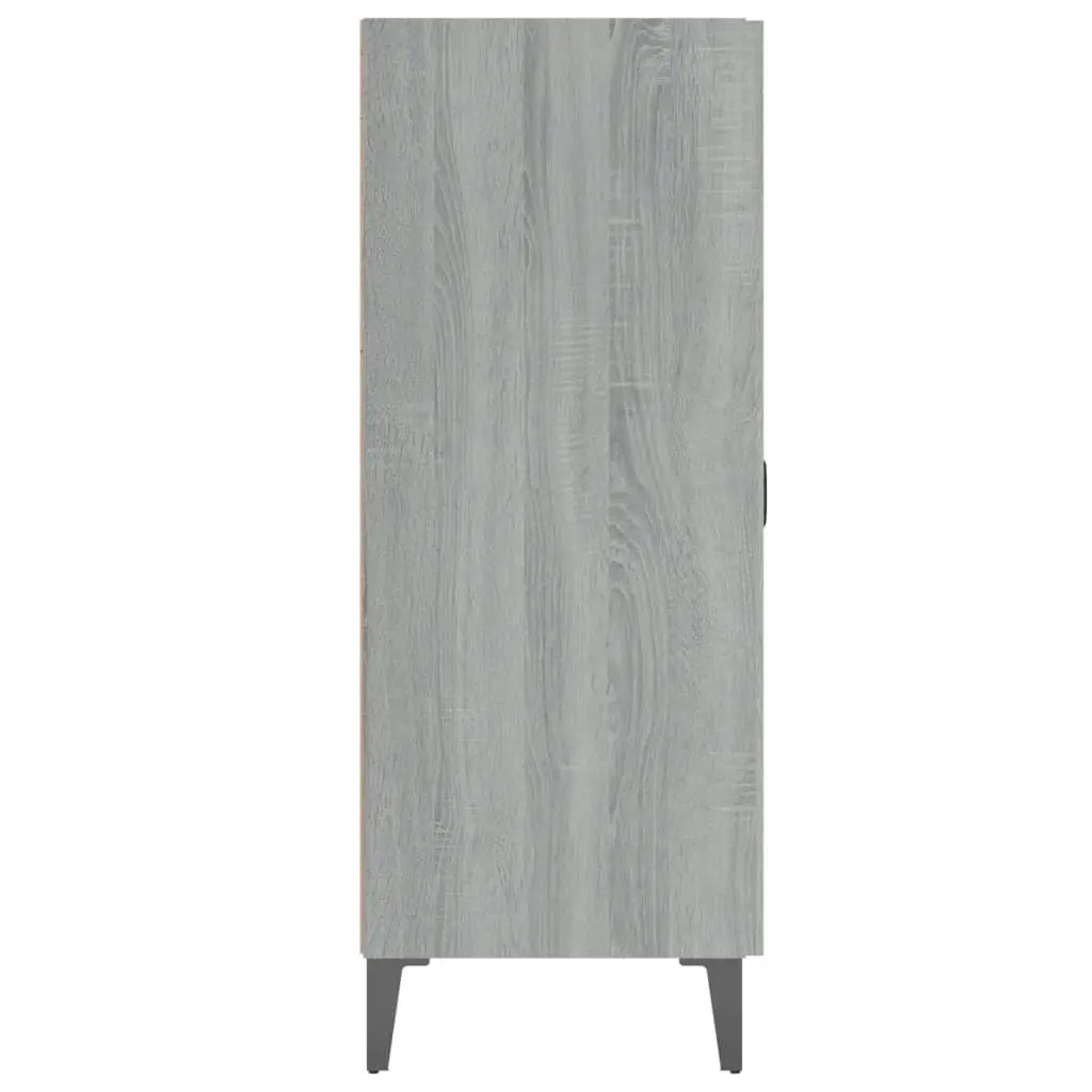 Sideboard Grey Sonoma 69.5x34x90 cm Engineered Wood 817355