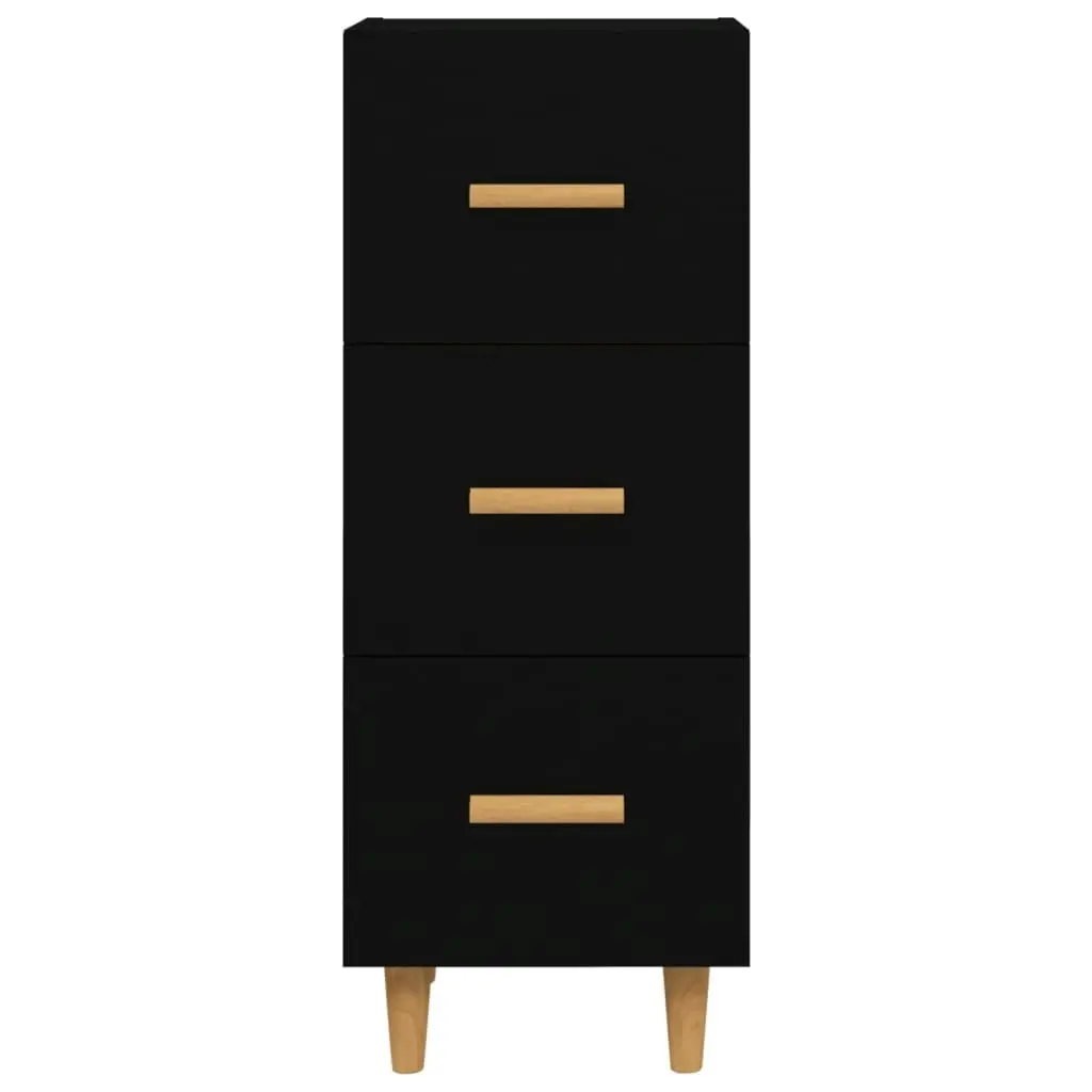 Sideboard Black 34.5x34x90 cm Engineered Wood 812340