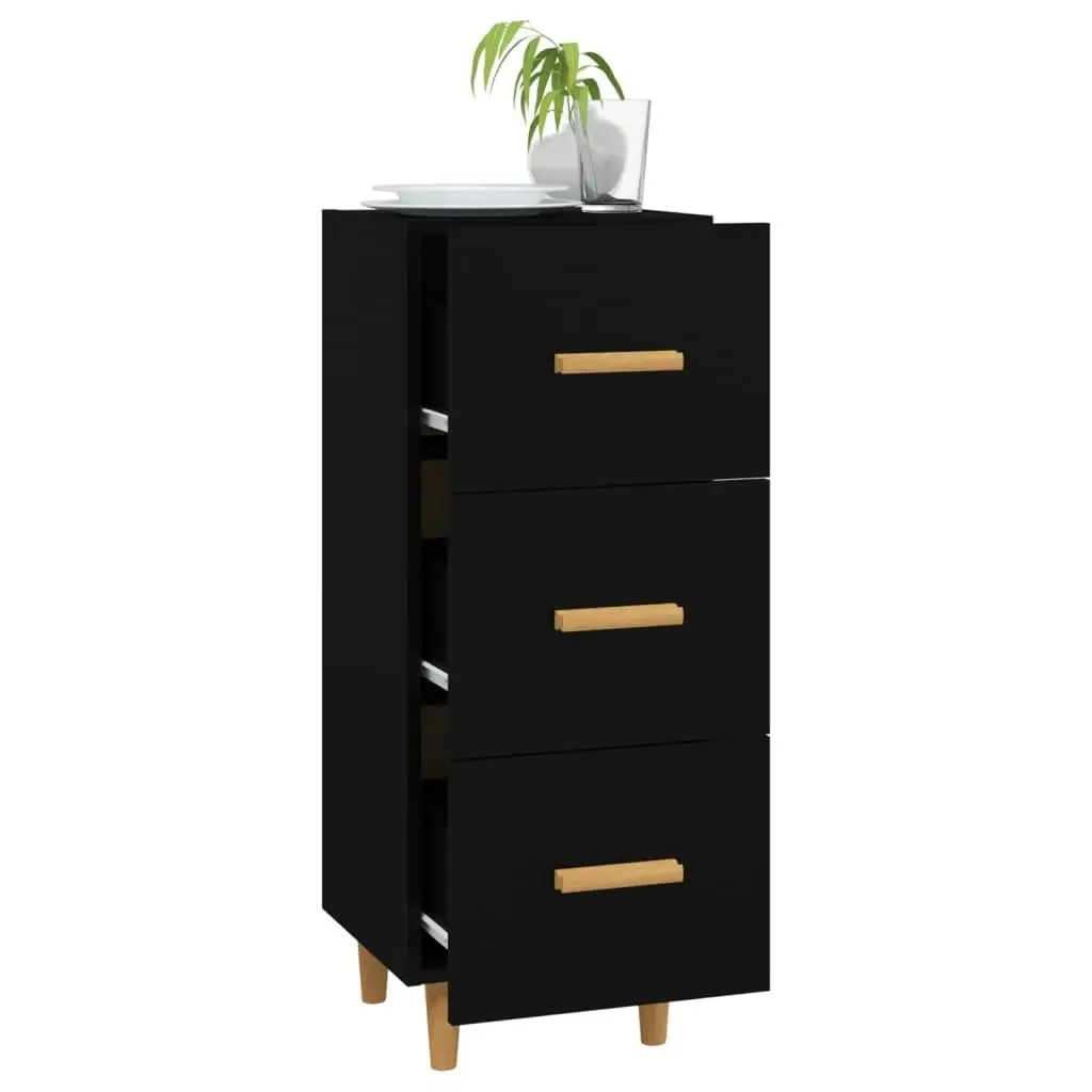 Sideboard Black 34.5x34x90 cm Engineered Wood 812340