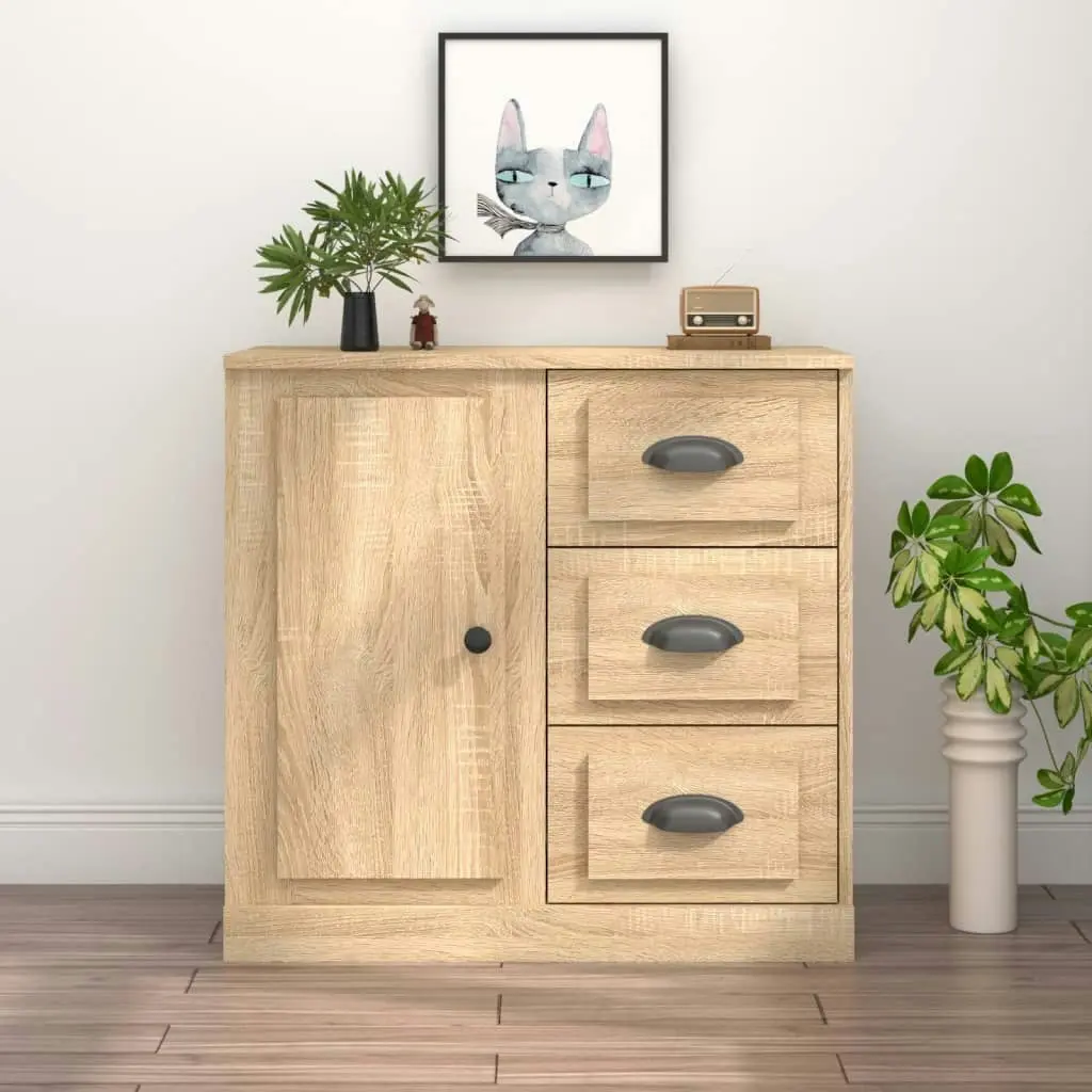 Sideboard Sonoma Oak 70x35.5x67.5 cm Engineered Wood 816195