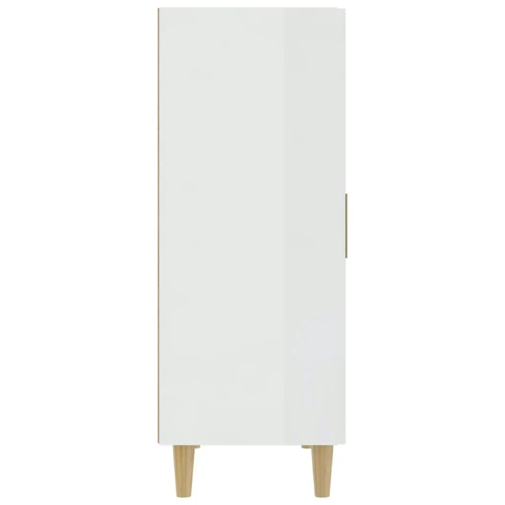 Sideboard High Gloss White 70x34x90 cm Engineered Wood 812102