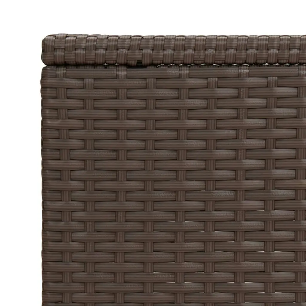 C Table Brown 40x35x60 cm Poly Rattan 319407