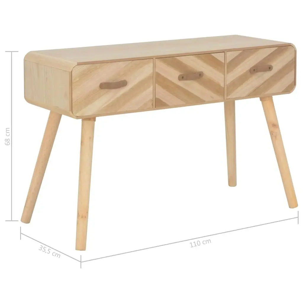 Console Table 100x35x68 cm Solid Wood 247377