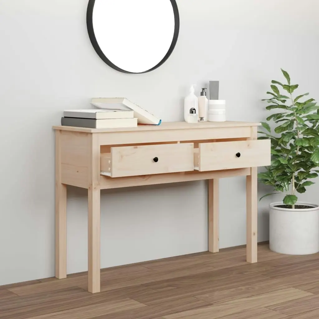 Console Table 100x35x75 cm Solid Wood Pine 814614