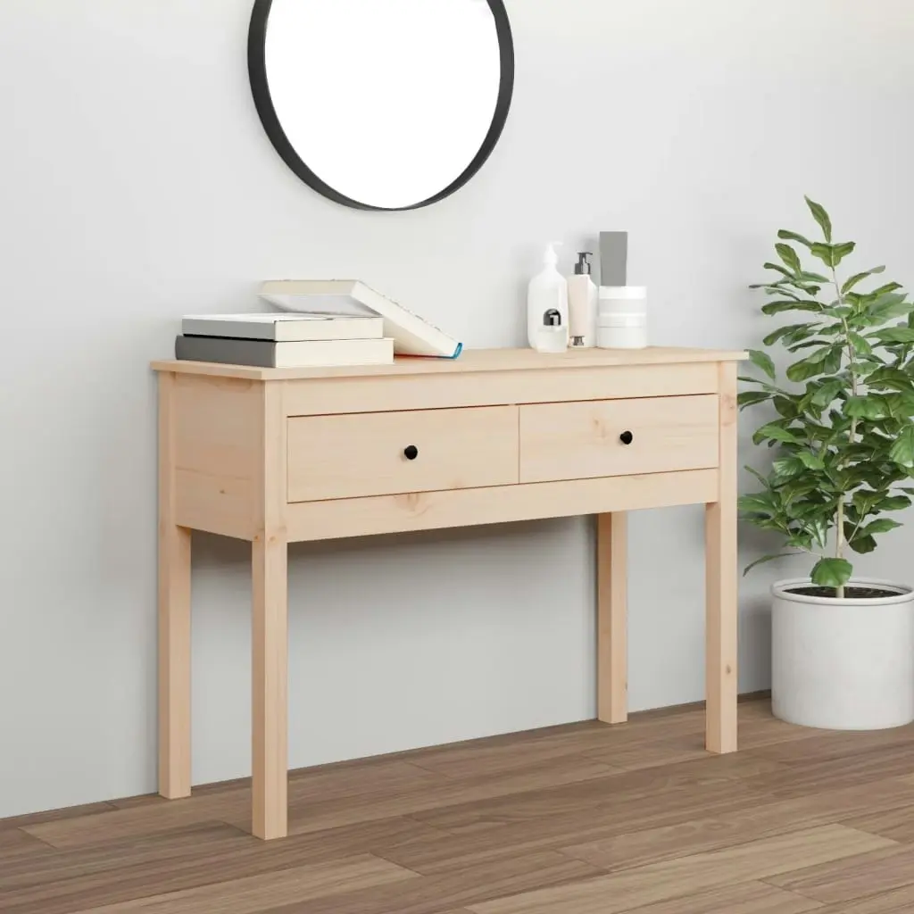 Console Table 100x35x75 cm Solid Wood Pine 814614