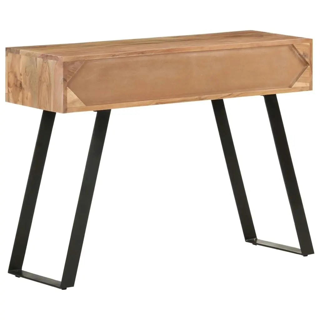 Console Table 100x35x76 cm Solid Acacia Wood with Live Edges 323522