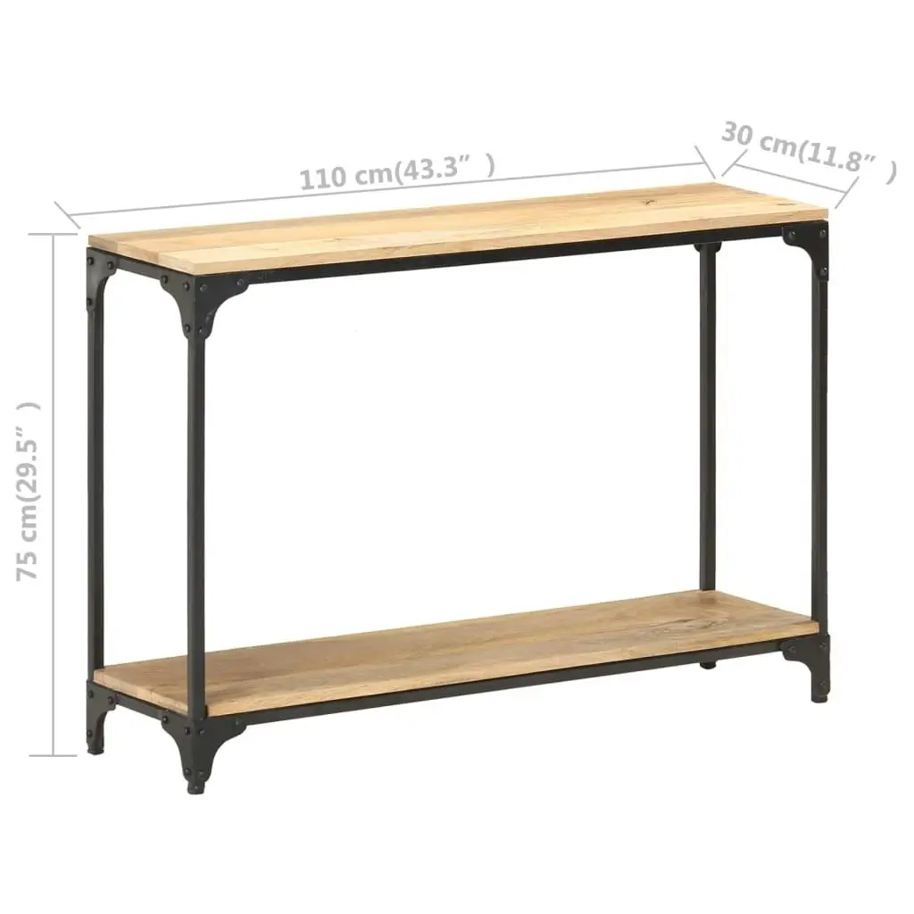 Console Table 110x30x75 cm Solid Mango Wood 320259