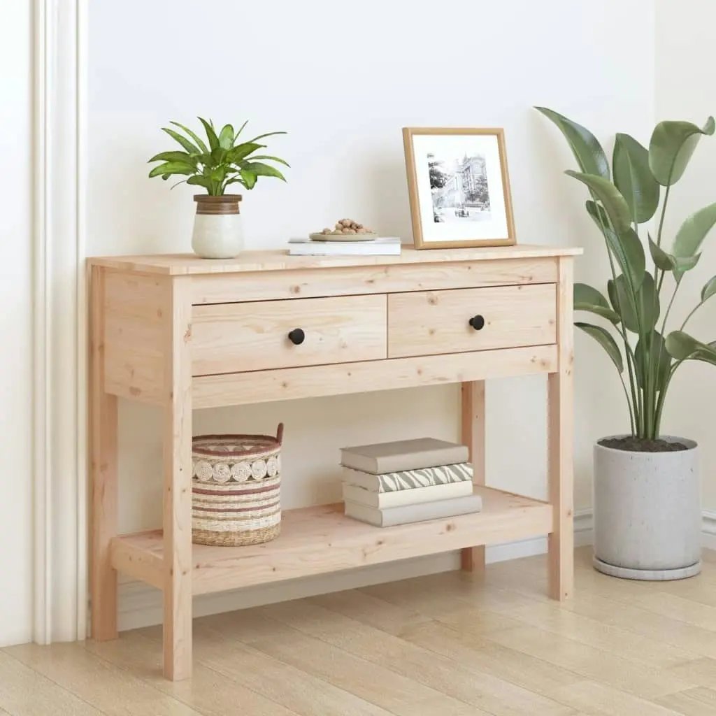 Console Table 100x35x75 cm Solid Wood Pine 814624