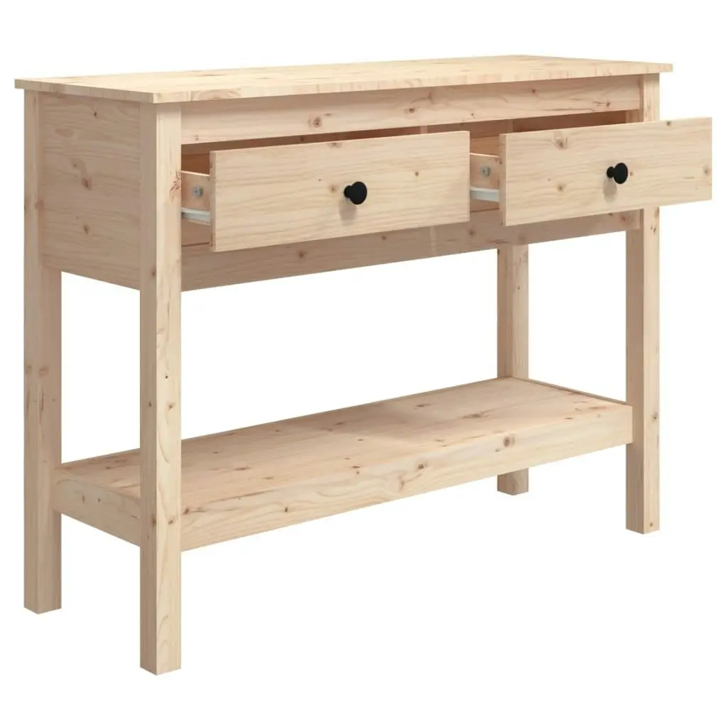 Console Table 100x35x75 cm Solid Wood Pine 814624