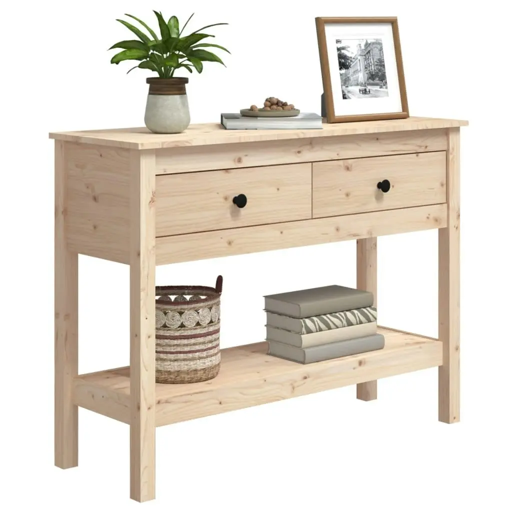 Console Table 100x35x75 cm Solid Wood Pine 814624