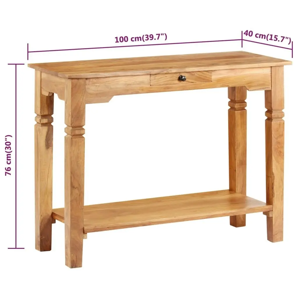 Console Table 100x40x76 cm Solid Wood Acacia 338033