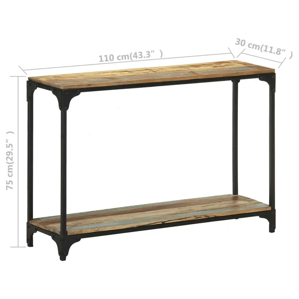 Console Table 110x30x75 cm Solid Reclaimed Wood 320257