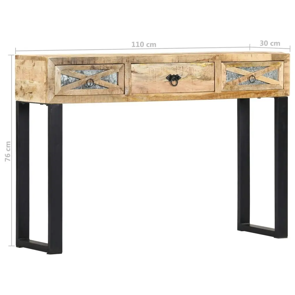 Console Table 110x30x76 cm Solid Mango Wood 282761