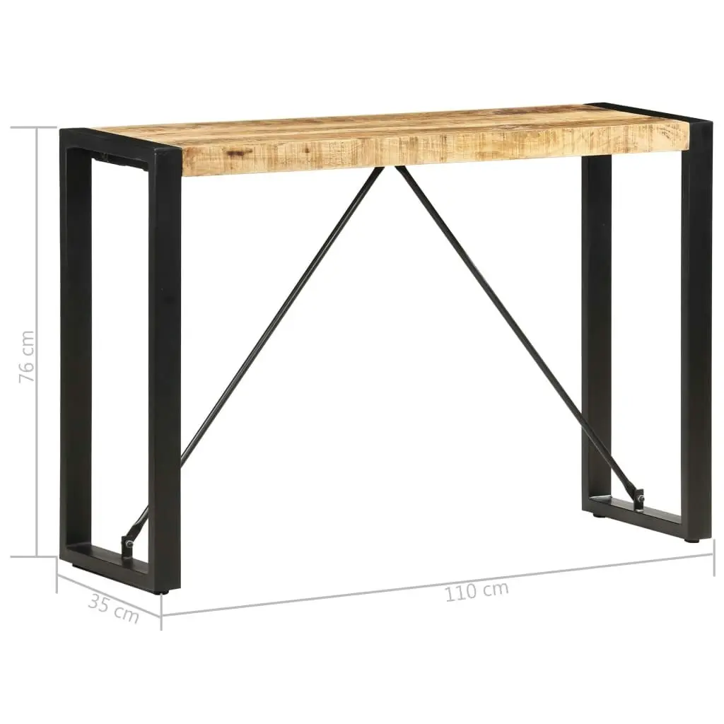 Console Table 110x35x76 cm Solid Mango Wood 285945