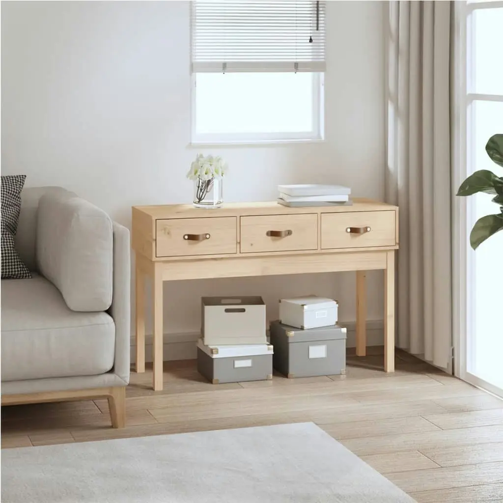 Console Table 114x40x75 cm Solid Wood Pine 821754