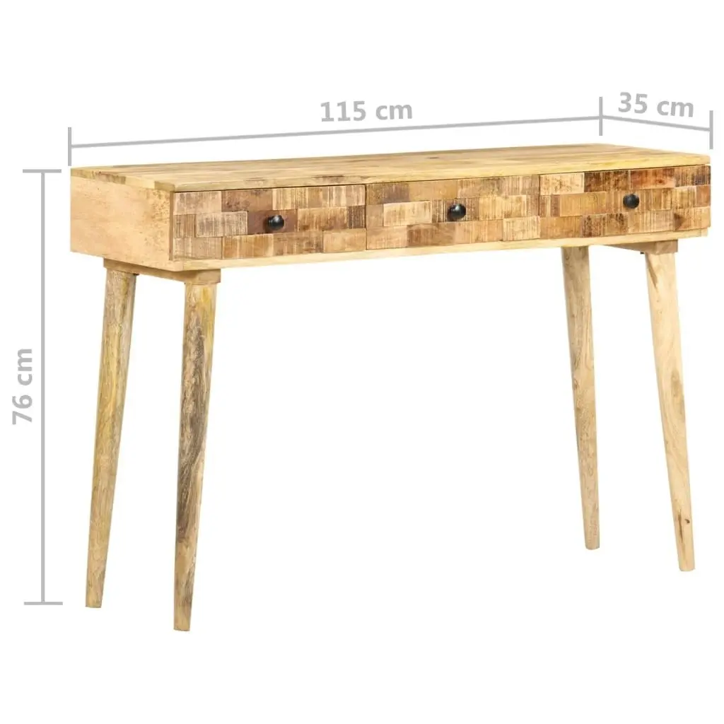 Console Table 115x35x76 cm Solid Mango Wood 320799