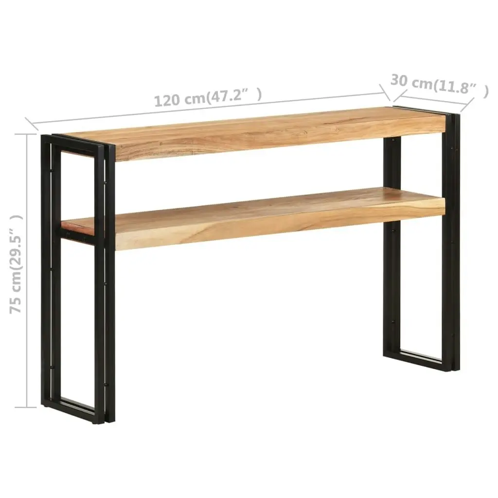 Console Table 120x30x75 cm Solid Acacia Wood 321100