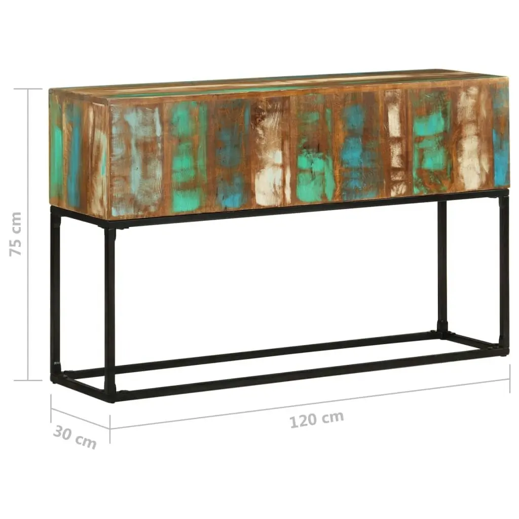 Console Table 120x30x75 cm Solid Reclaimed Wood 320822