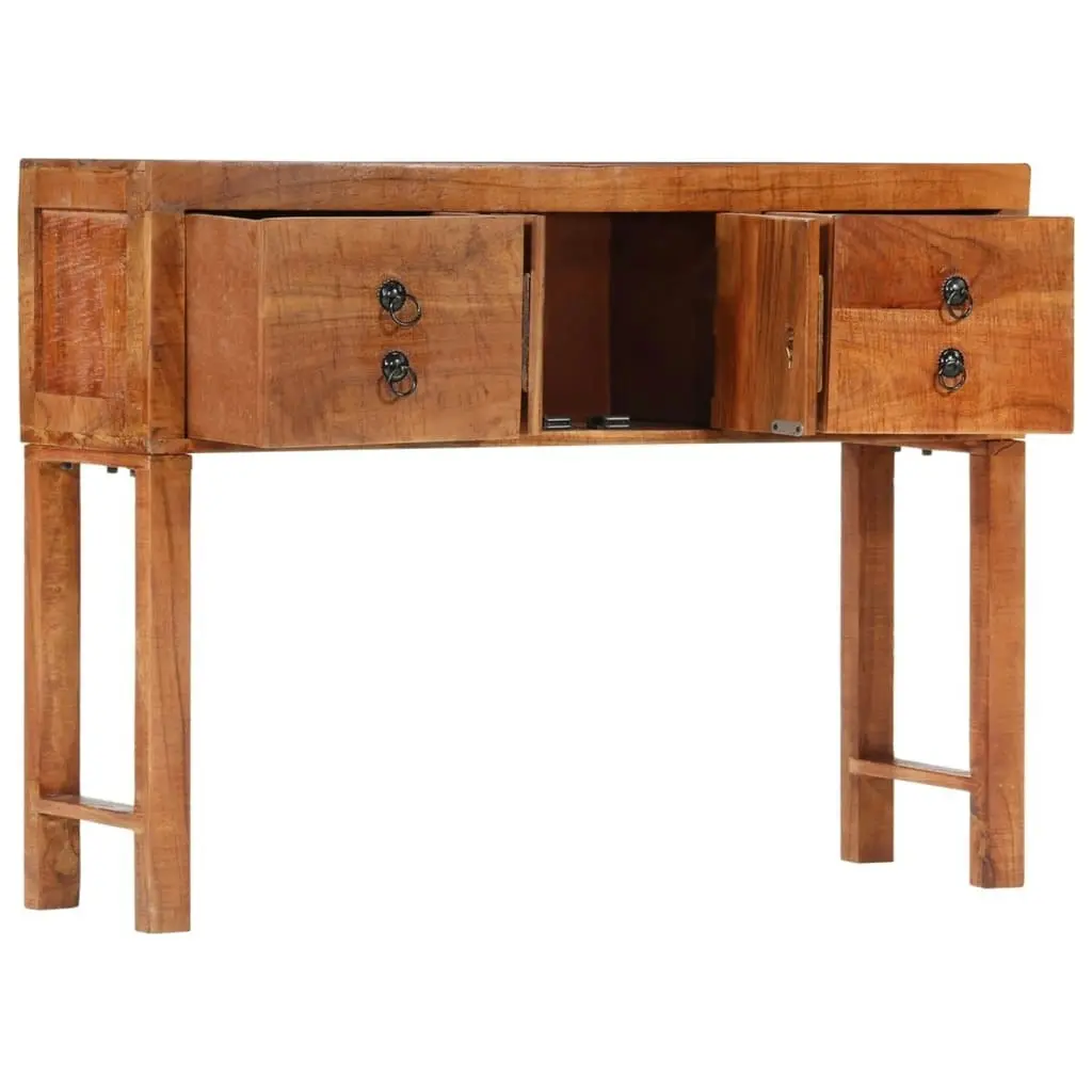 Console Table 120x32x80 cm Solid Rough Wood Acacia 352065