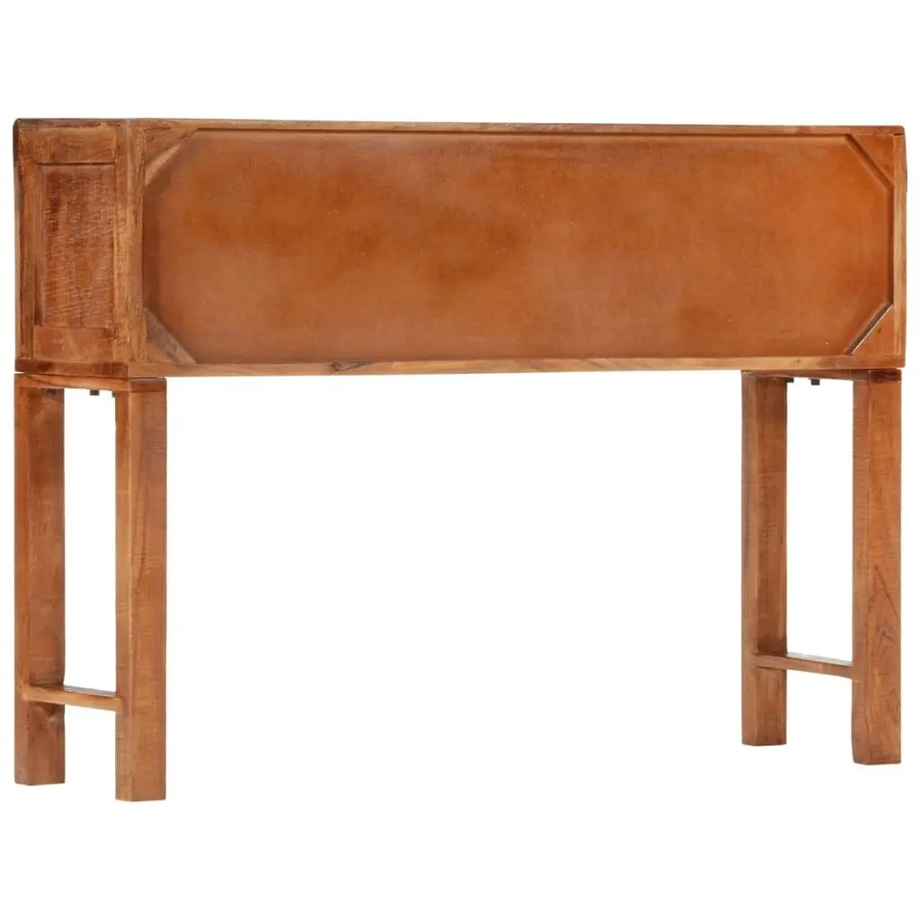 Console Table 120x32x80 cm Solid Rough Wood Acacia 352065