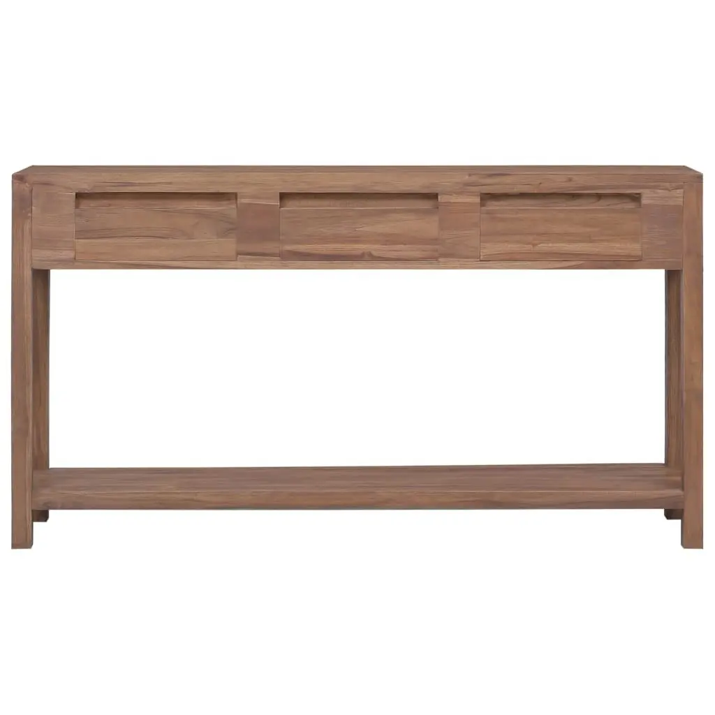 Console Table 145x30x80 cm Solid Teak Wood 287737