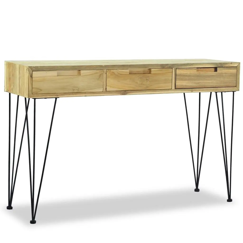 Console Table 120x35x76 cm Solid Teak 244573