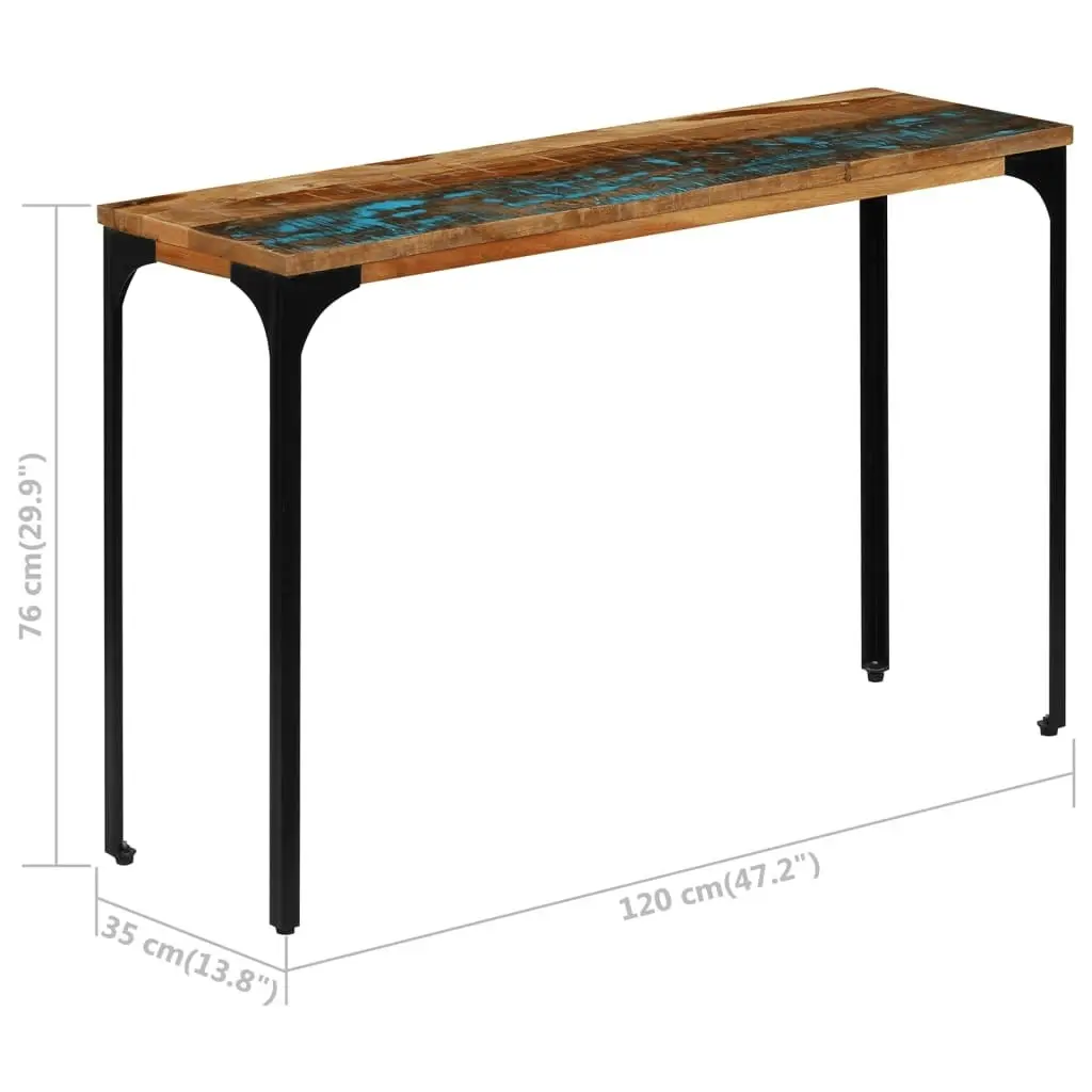 Console Table 120x35x76 cm Solid Reclaimed Wood 247323