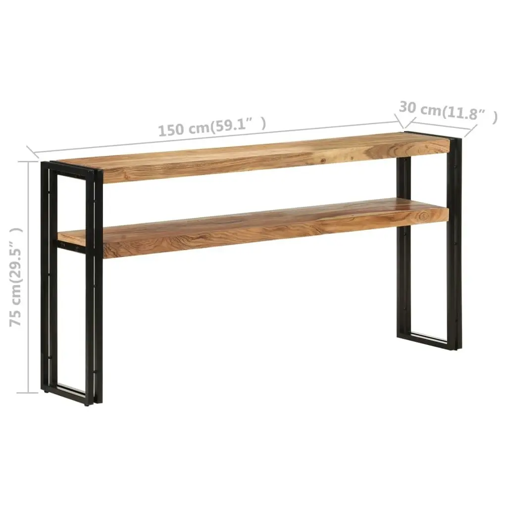 Console Table 150x30x75 cm Solid Acacia Wood 321103