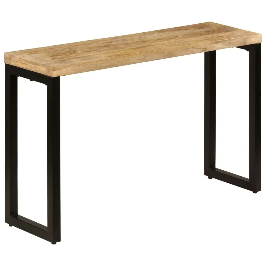 Console Table 120x35x76 cm Solid Wood Mango and Steel 247334