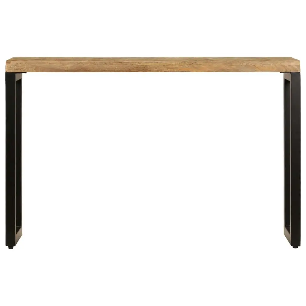 Console Table 120x35x76 cm Solid Wood Mango and Steel 247334