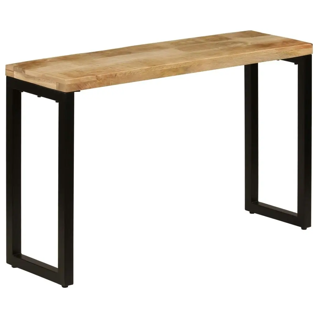 Console Table 120x35x76 cm Solid Wood Mango and Steel 247334