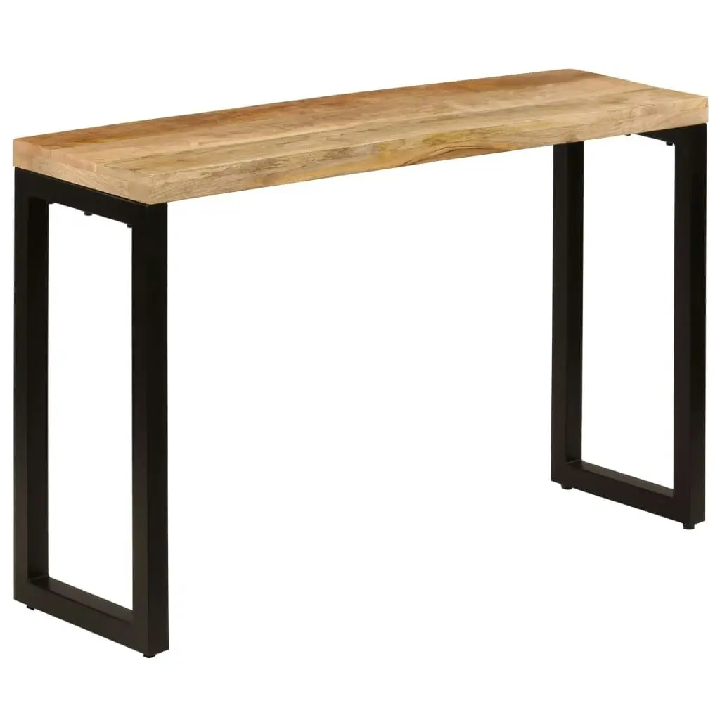 Console Table 120x35x76 cm Solid Wood Mango and Steel 247334