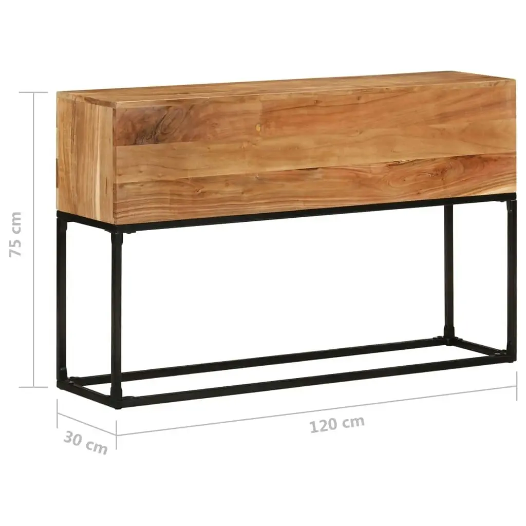 Console Table 120x30x75 cm Solid Acacia Wood 320821