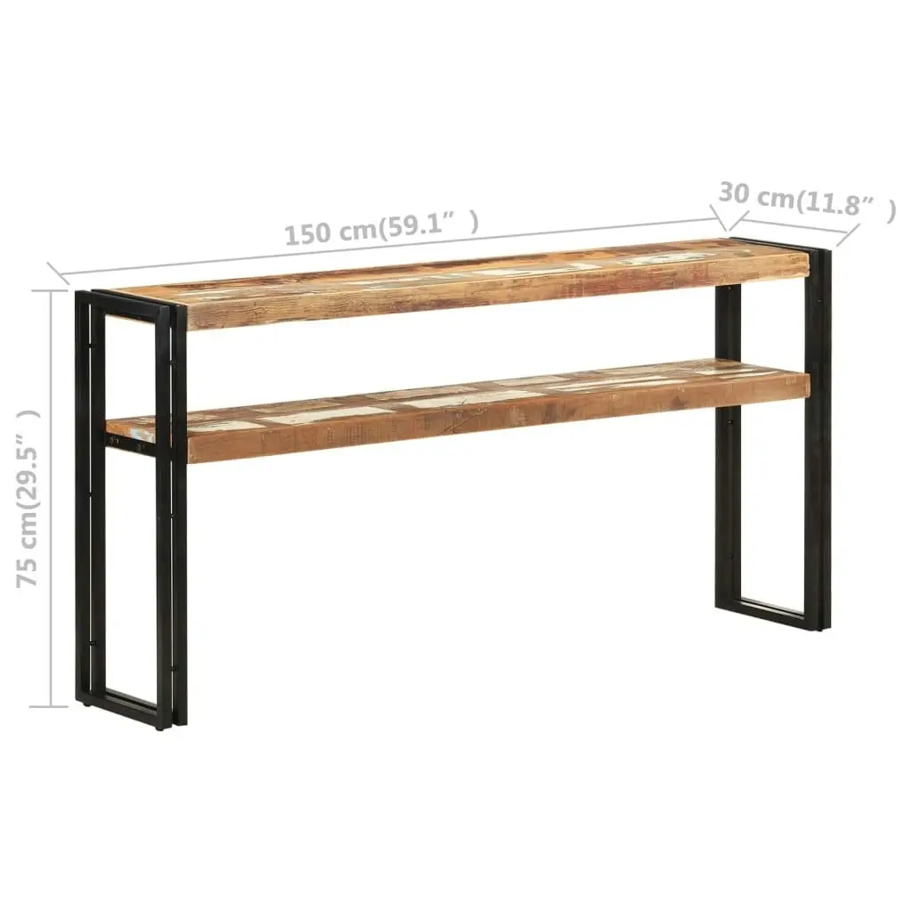 Console Table 150x30x75 cm Solid Reclaimed Wood 321104