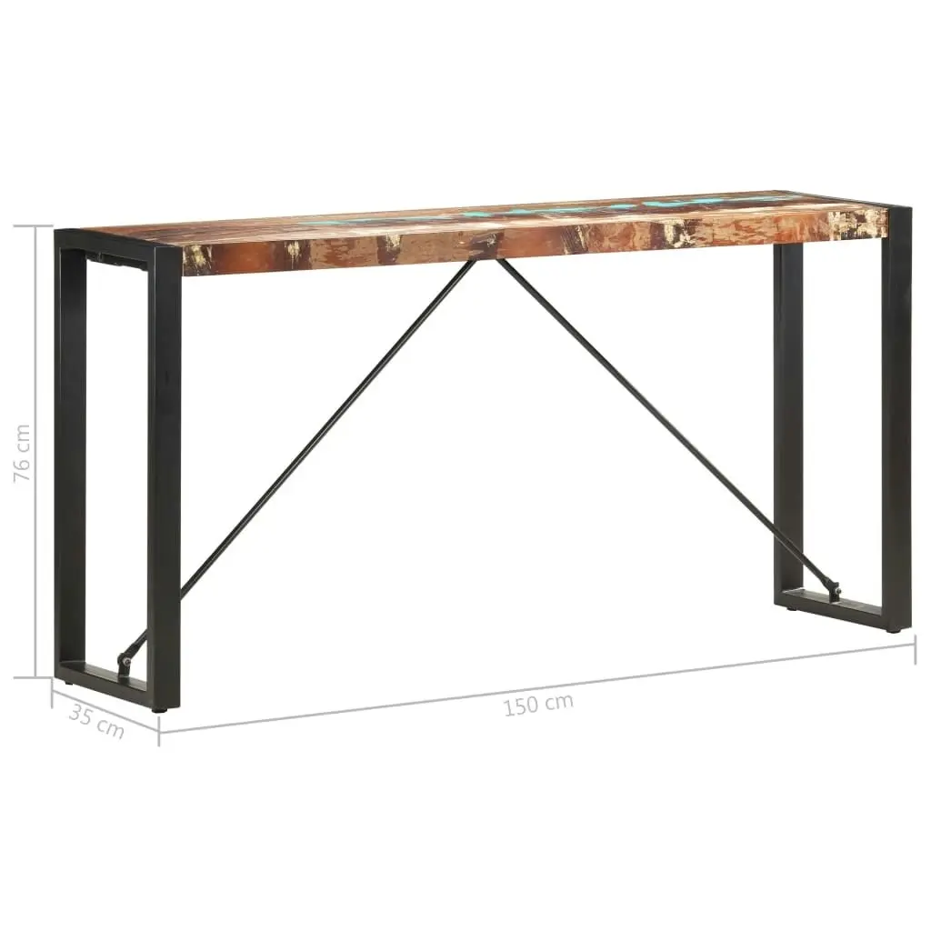 Console Table 150x35x76 cm Solid Reclaimed Wood 285949