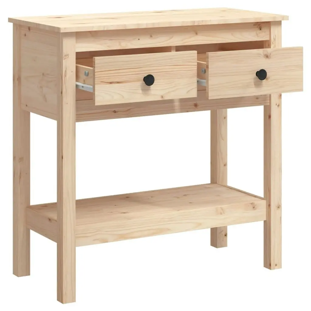 Console Table 75x35x75 cm Solid Wood Pine 814619