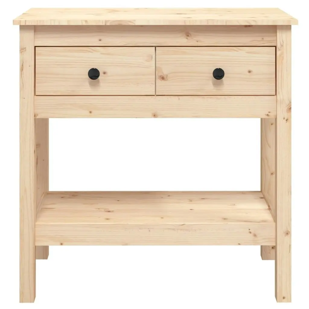 Console Table 75x35x75 cm Solid Wood Pine 814619