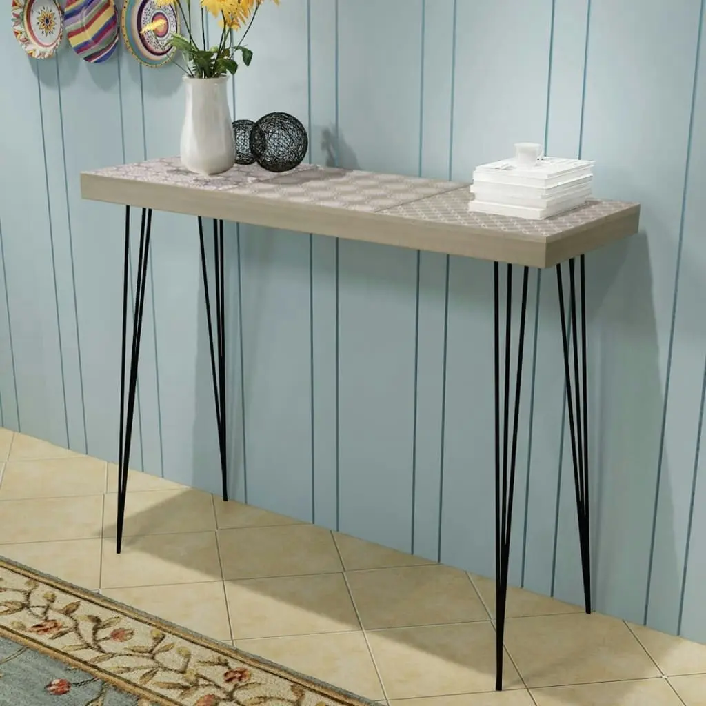 Console Table 90x30x71.5 cm Grey 243401