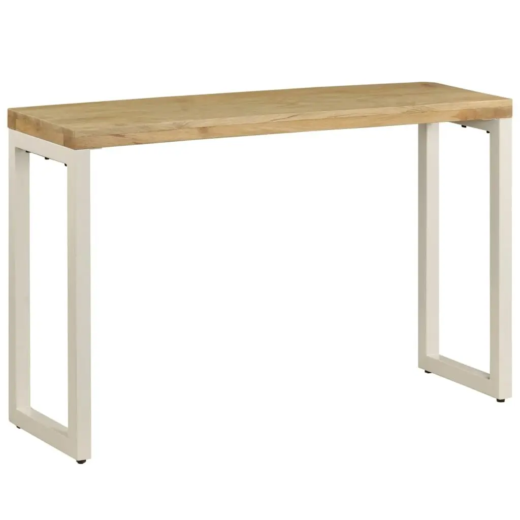 Console Table 120x35x76 cm Solid Wood Mango and Steel 247336