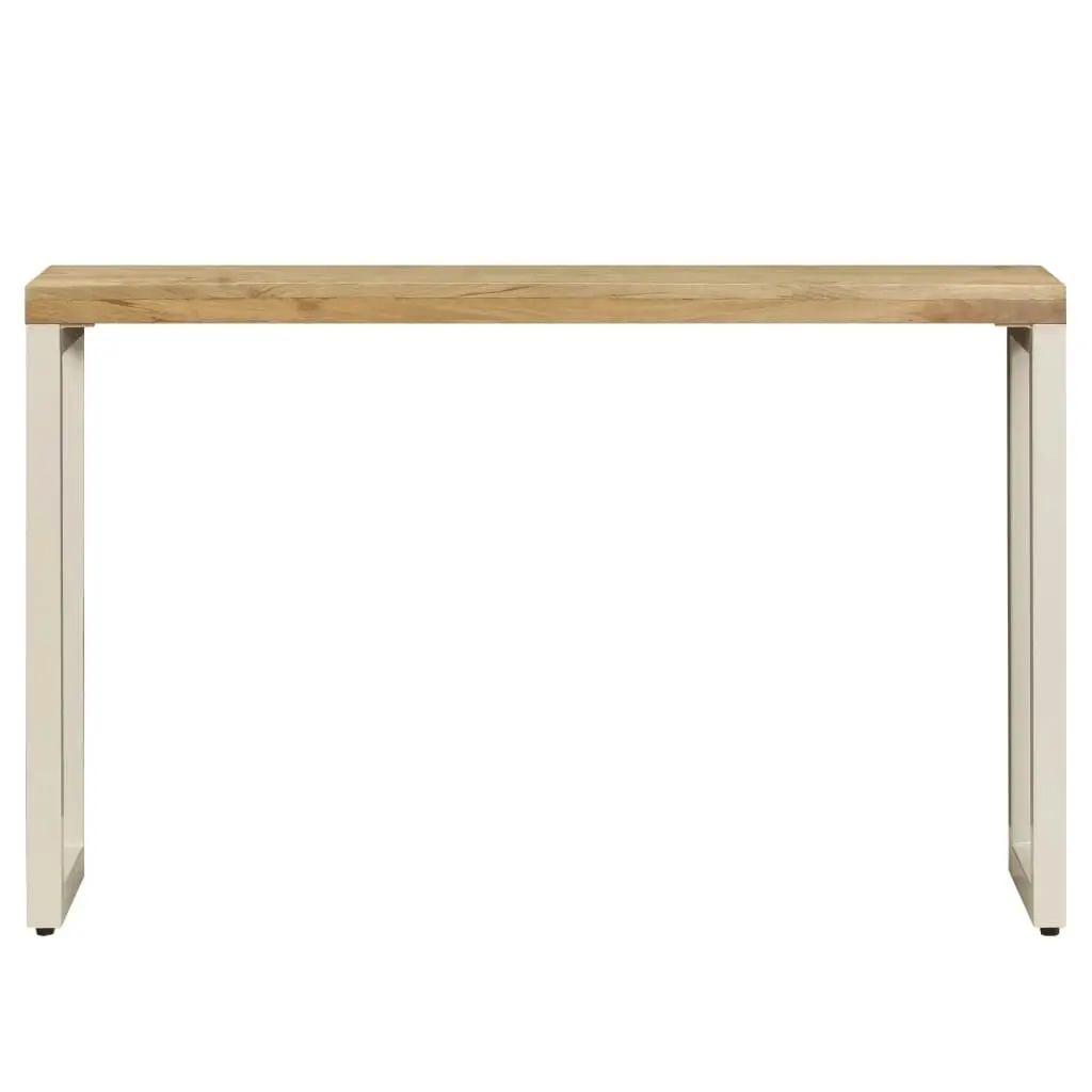 Console Table 120x35x76 cm Solid Wood Mango and Steel 247336