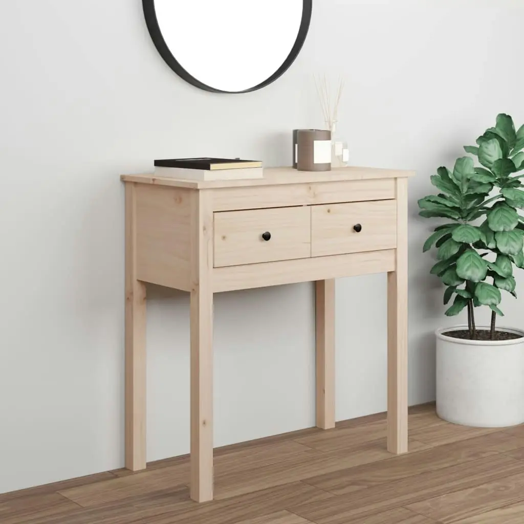 Console Table 70x35x75 cm Solid Wood Pine 814609