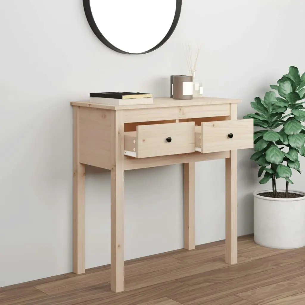 Console Table 70x35x75 cm Solid Wood Pine 814609