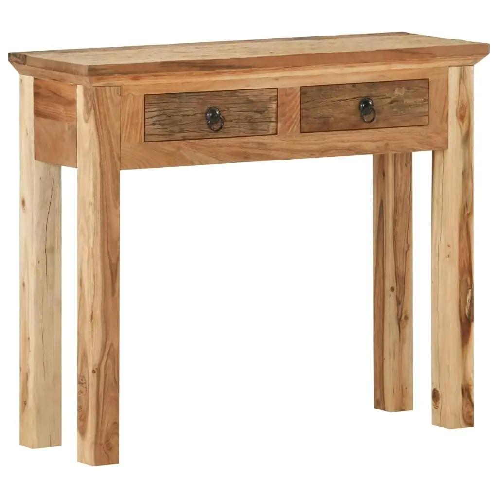 Console Table 90.5x30x75cm Solid Acacia Wood and Reclaimed Wood 320381