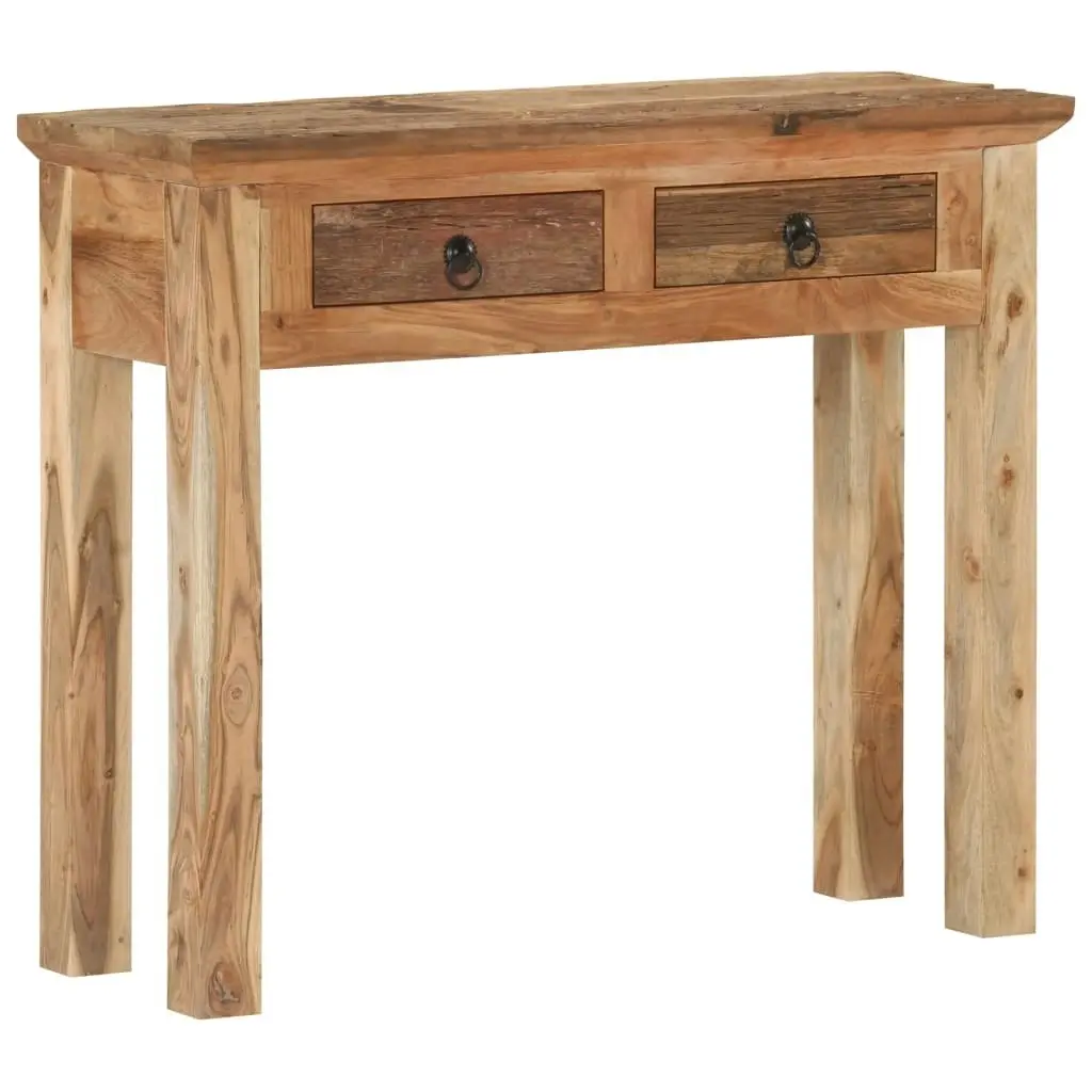 Console Table 90.5x30x75cm Solid Acacia Wood and Reclaimed Wood 320381