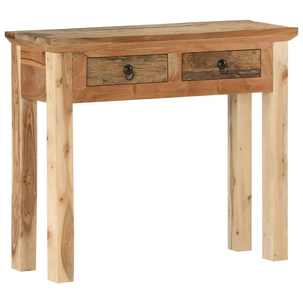 Console Table 90.5x30x75cm Solid Acacia Wood and Reclaimed Wood 320381