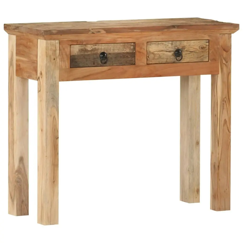 Console Table 90.5x30x75cm Solid Acacia Wood and Reclaimed Wood 320381