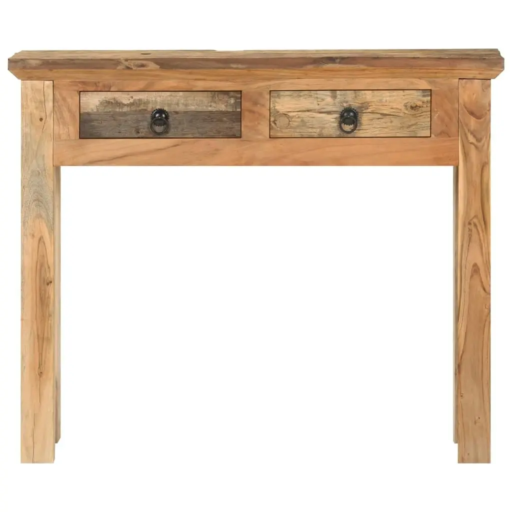 Console Table 90.5x30x75cm Solid Acacia Wood and Reclaimed Wood 320381