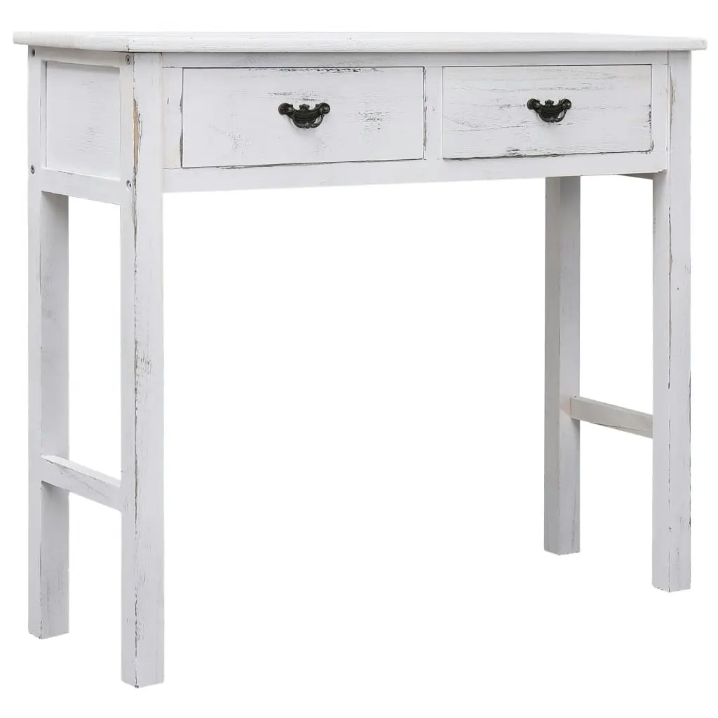 Console Table Antique White 90x30x77 cm Wood 284152