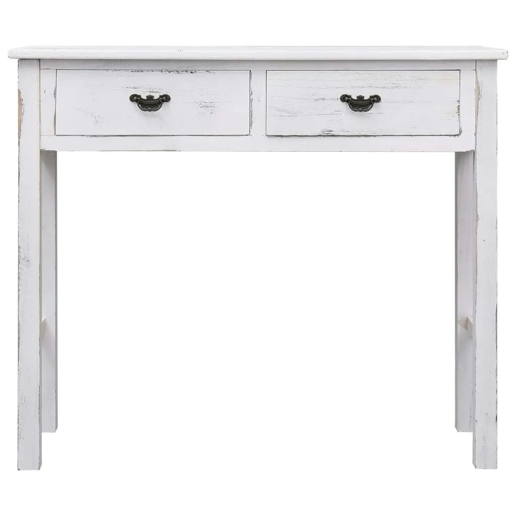 Console Table Antique White 90x30x77 cm Wood 284152