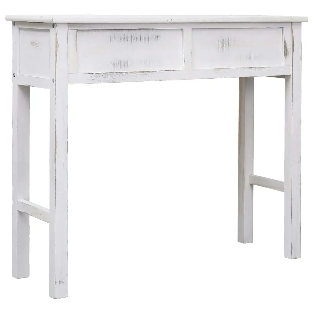 Console Table Antique White 90x30x77 cm Wood 284152